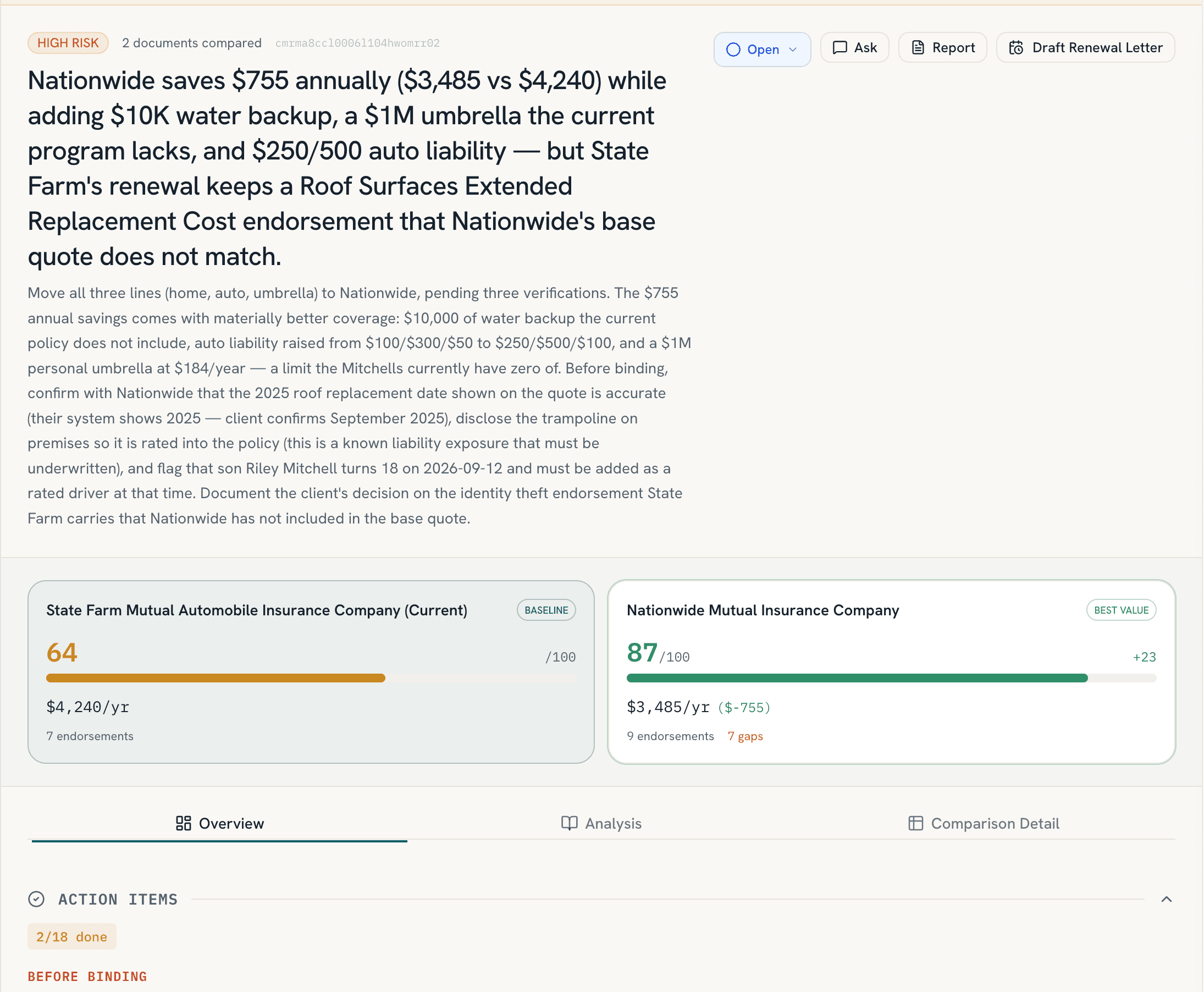 ProducerHQ Compare — product screenshot