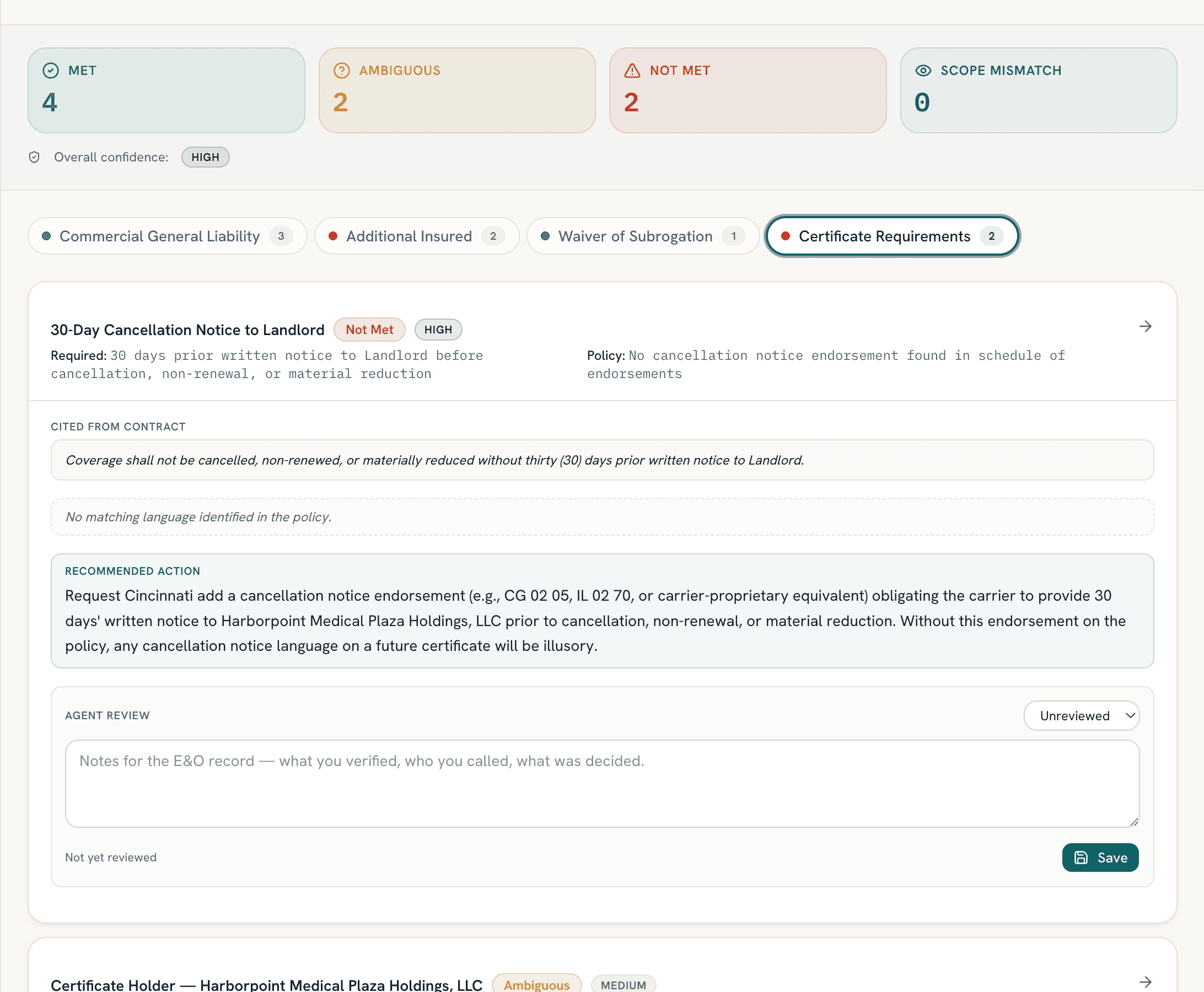 ProducerHQ Contract Check — product screenshot 2