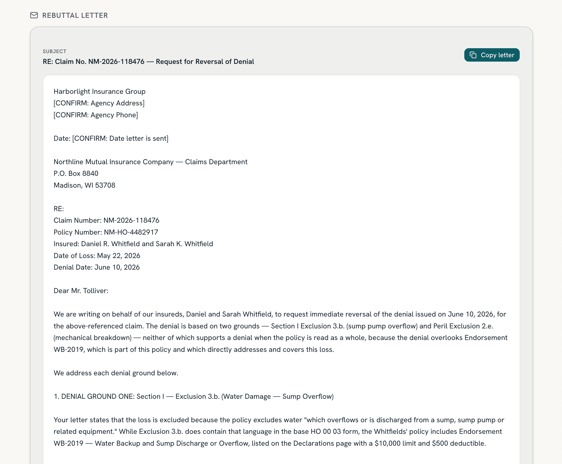 ProducerHQ Denial Analyzer — product screenshot 3